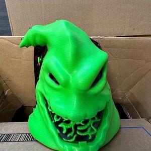 Disney Neon Green Oogie Boogie Disneyland collectors popcorn bucket
